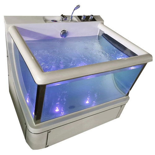 Tempered Glassed Swimming Pool Bubble LED Lights Acrylic Base baby swimming pool